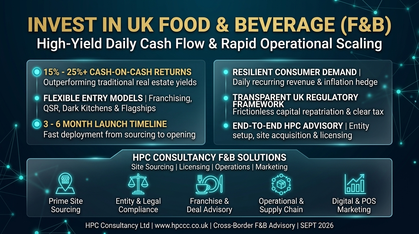 Why Belgium Investors Must Consider the UK Food and Beverage Sector as Their Primary Entry Point