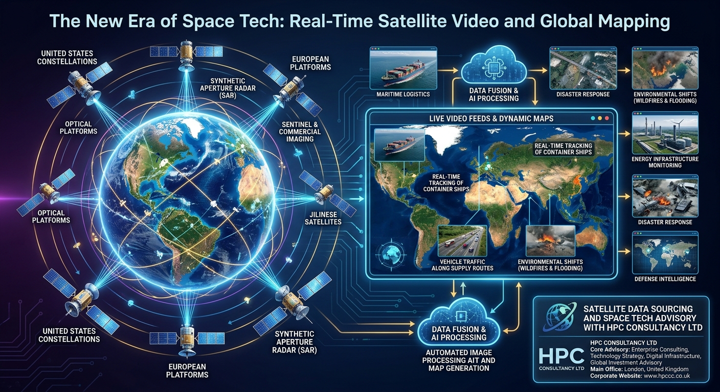 Real-Time Satellite Video and Global Mapping Belgium