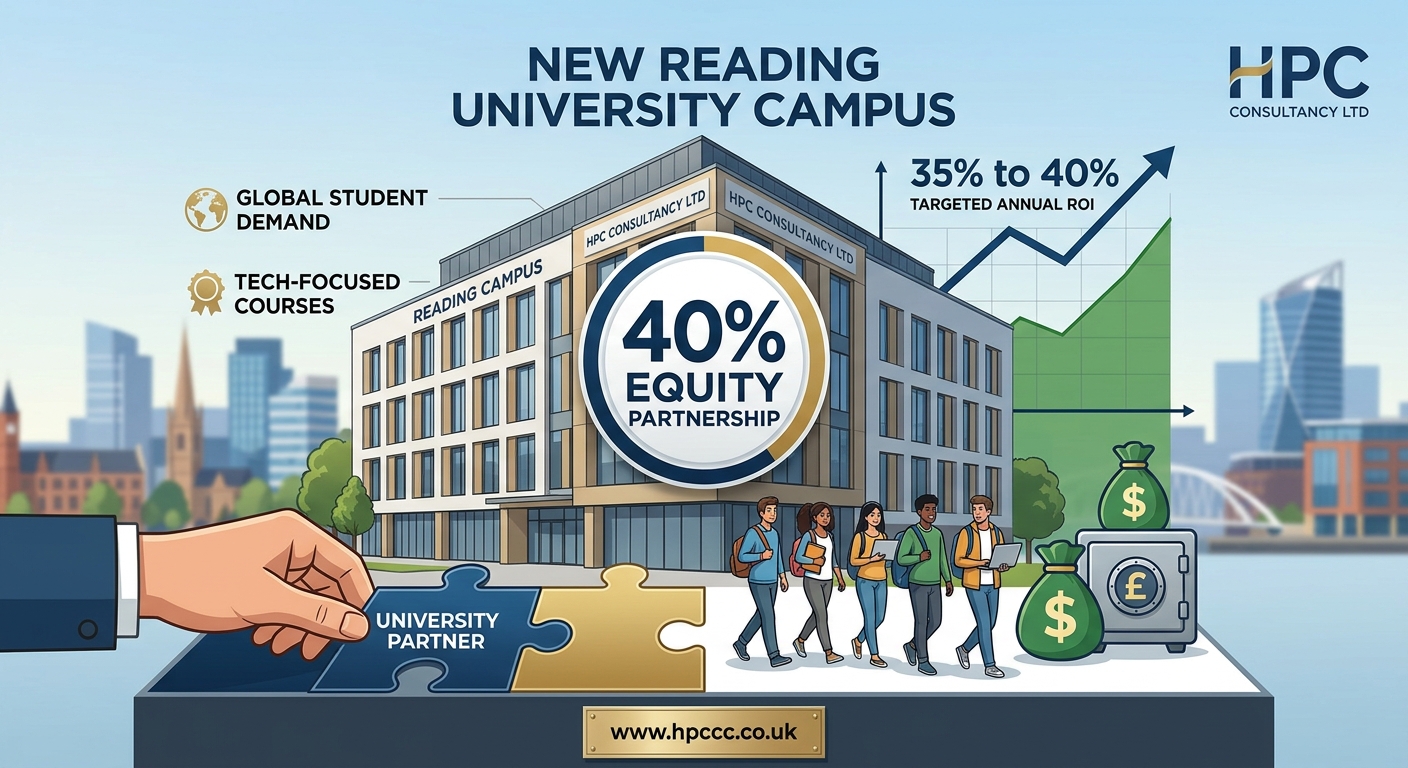 40% Equity Partnership in New Reading University Campus, seeking Belgium Investor